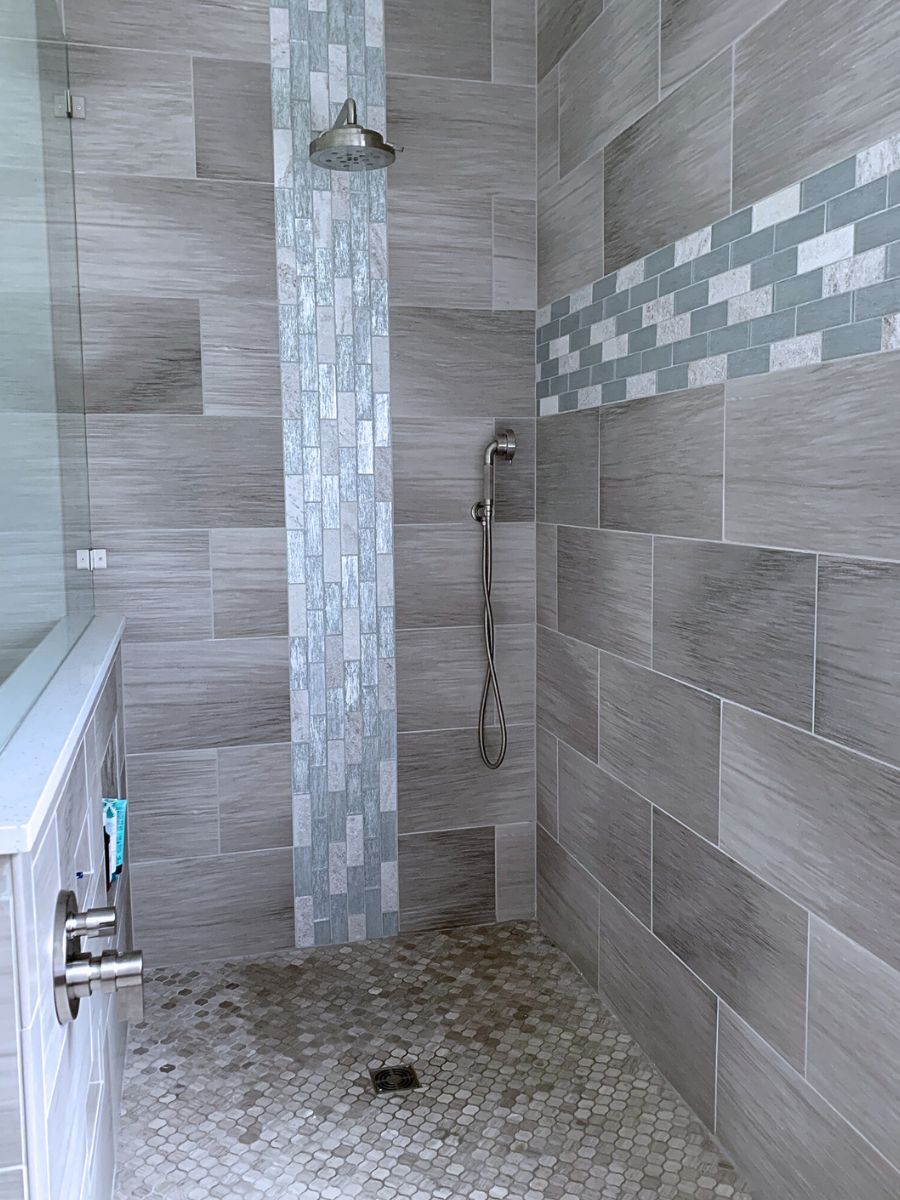 shower tile install